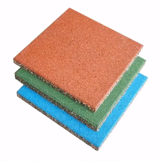 Китайская фабрика оптовая продажа резиновая плитка ударопрочный резиновый коврик для спортзала для открытой игровой площадки детская игровая площадка