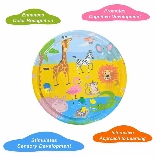 Надувной детский игровой коврик для воды